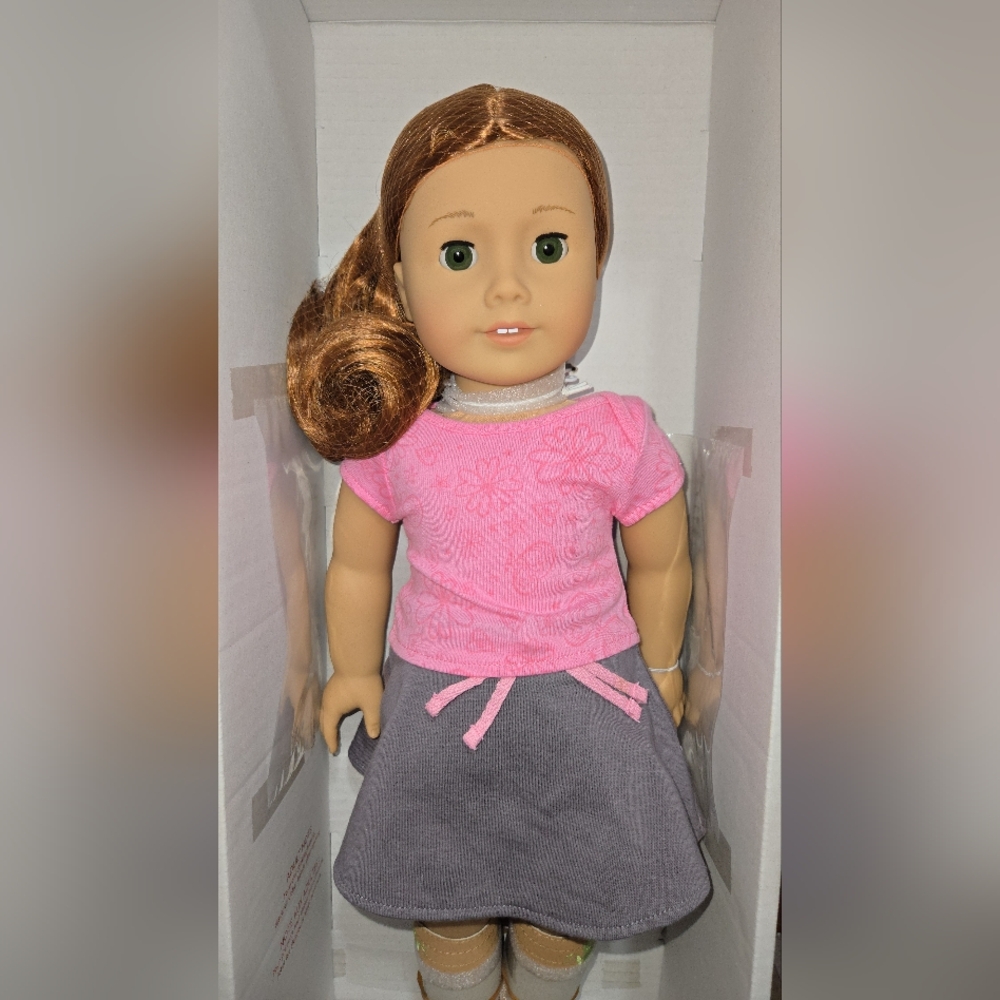American girl doll ginger red hair green eyes